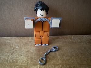 Roblox Jailbreak Prisoner In Orange Includes Hair & Handcuffs